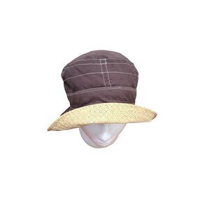 Prana Reversible Brown & Yellow Bucket Hat Size M